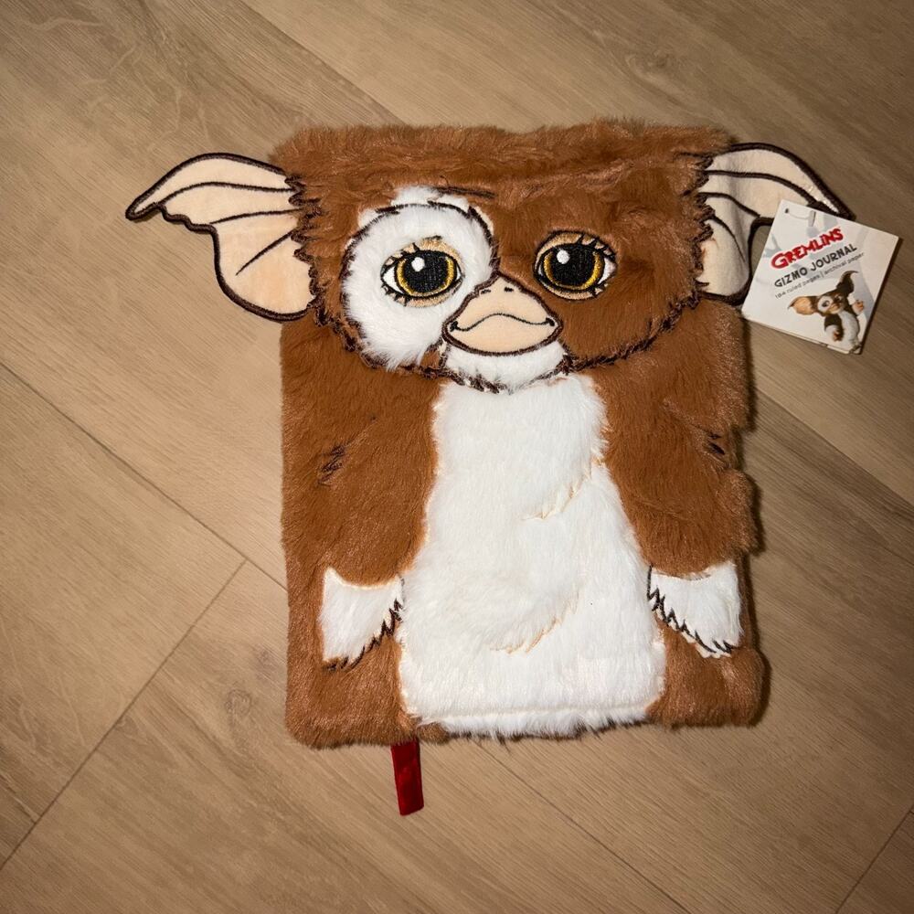 Gremlins Gizmo Plush Journal Notebook Furry Hardcover 184 Lined Pages Warner Bro